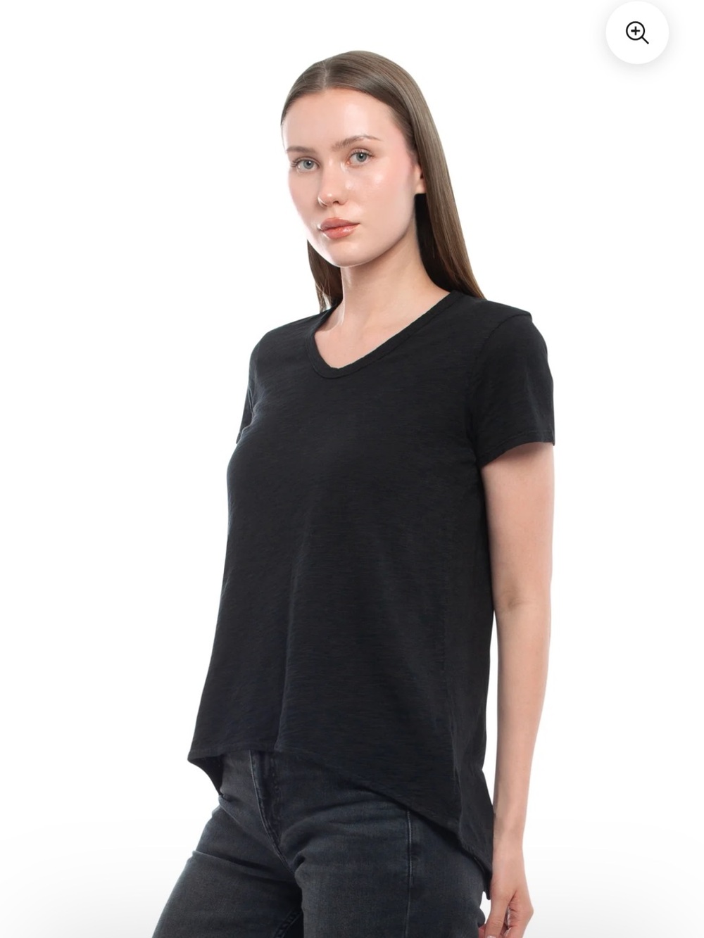 Wilt slub cotton short sleeve shrunken boyfriend tee